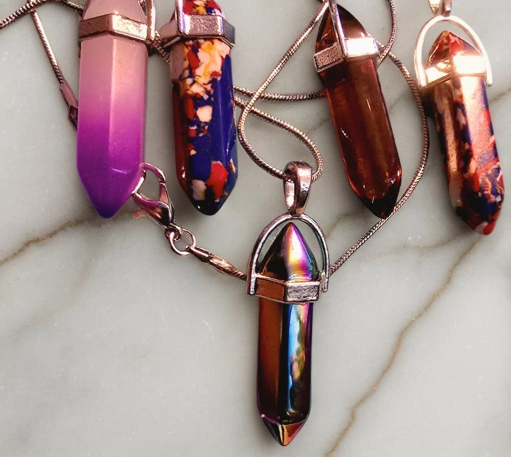 Assorted Crystal Point Pendants - photo 3