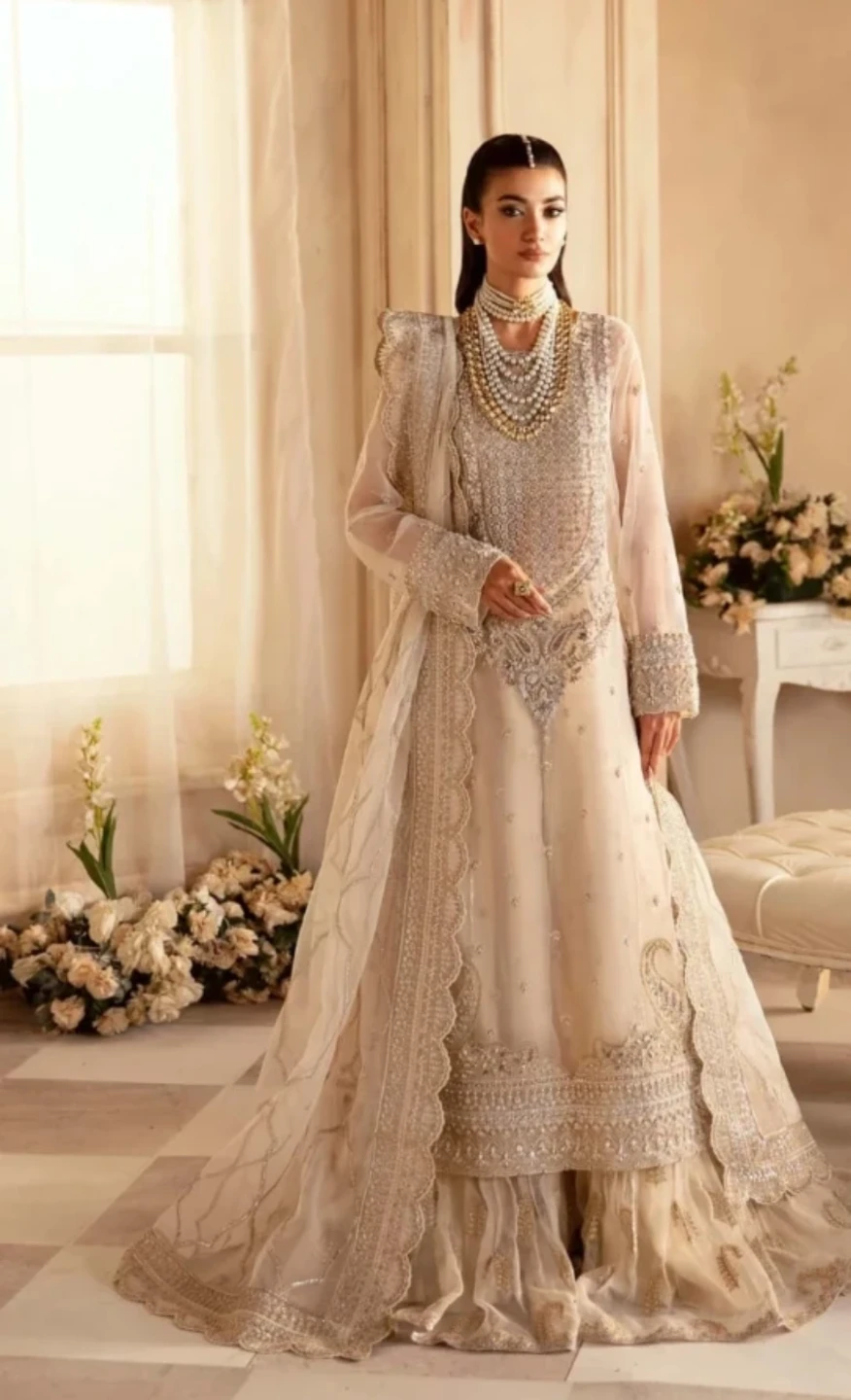 Akbar Aslam Embroidered Formal Dress - photo 2