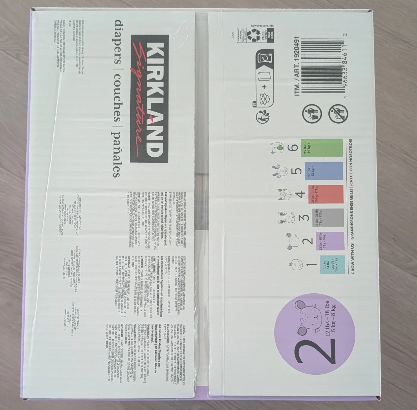 Kirkland Signature Size 2 Diapers - 174 Count - photo 4