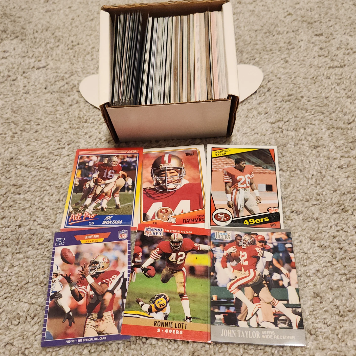San Francisco 49ers, 225 Football Cards Team lot