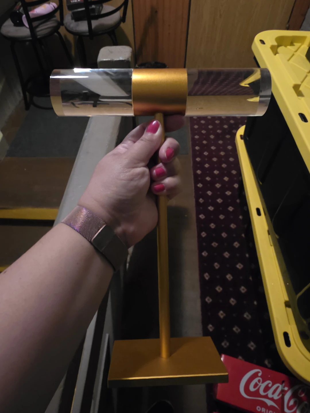 Gold and Clear Acrylic Bracelet Display Stand - photo 2