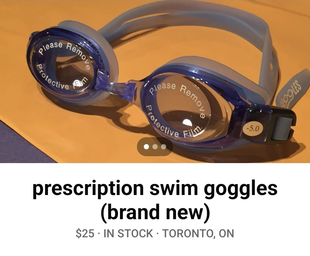 prescription swim goggles (BRAND NEW)