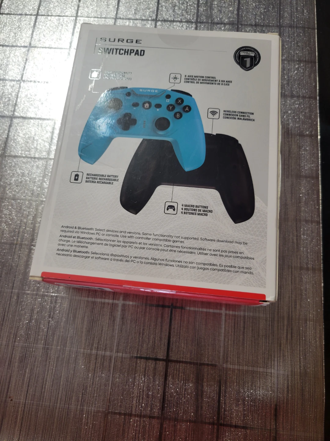 Surge SwitchPad Wireless Pro Controller  Nintendo Switch - Blue