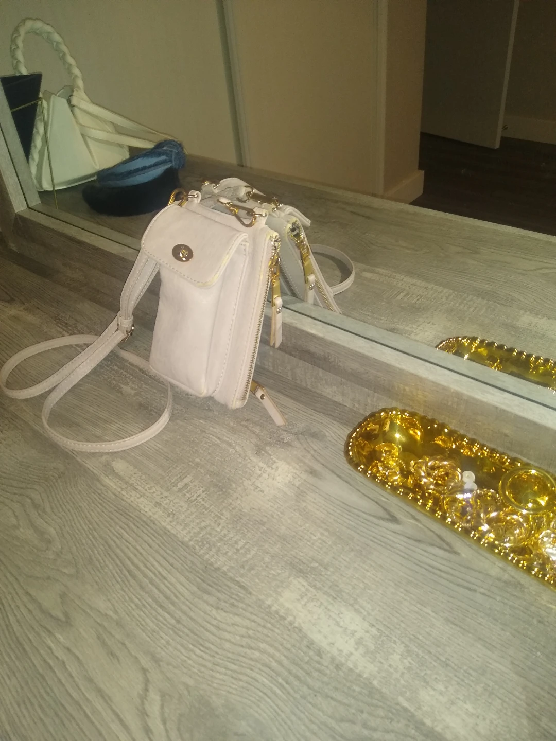 Light Pink Crossbody Phone Bag - photo 2
