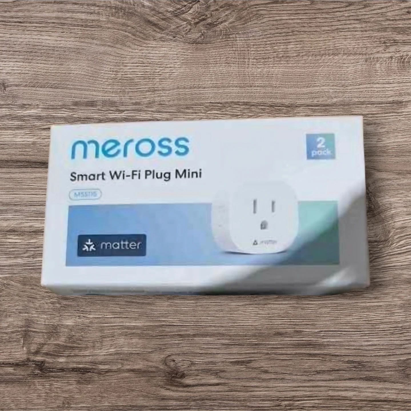 Meross Matter Smart Plug Mini 2-Pack Apple HomeKit Alexa Google