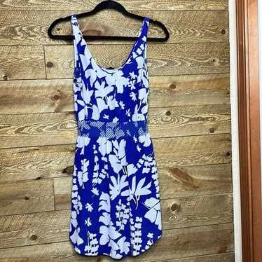 Aritzia Blythe Silk Dress (Small, Blue floral print) - photo 2