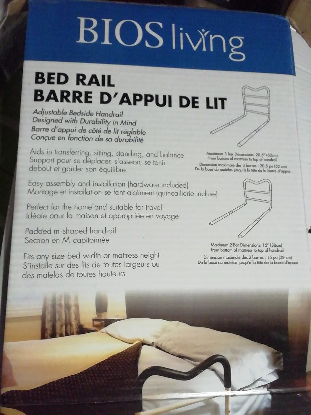 BIOS living Adjustable Bed Rail - photo 2