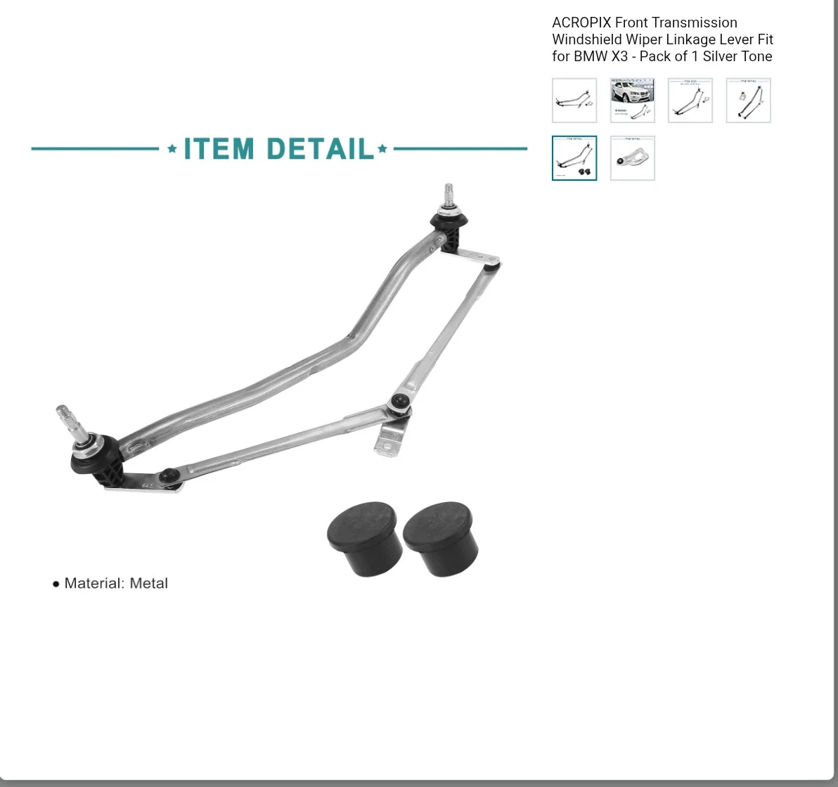 ACROPIX Windshield Wiper Linkage Lever Fit for BMW X3 - photo 5