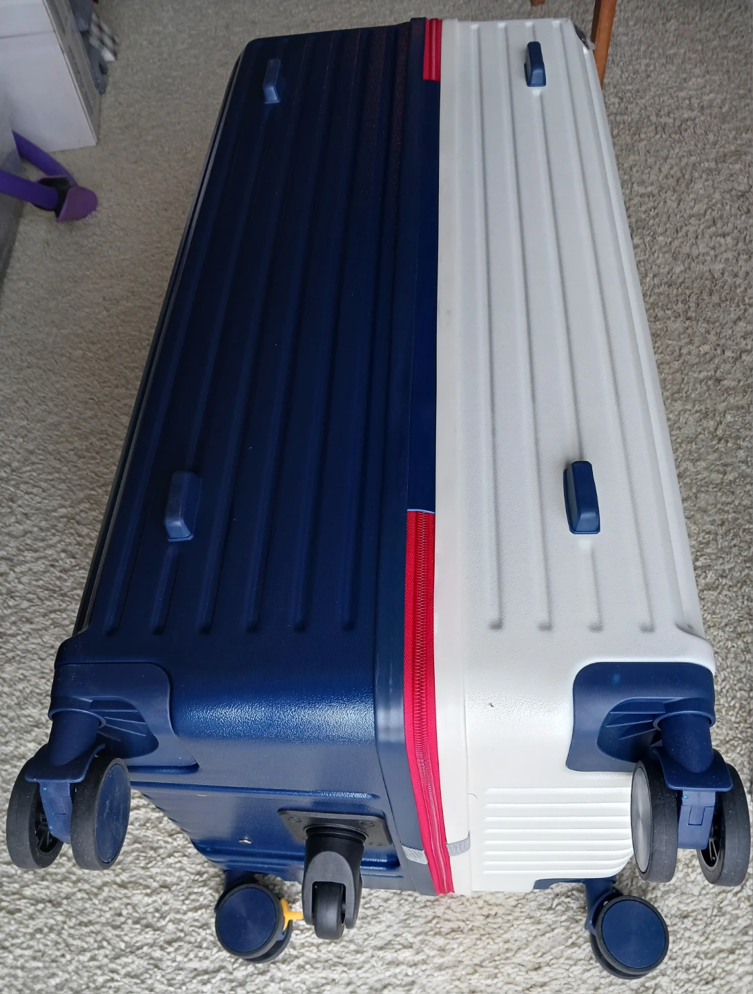 New 31" Check-in Luggage Suitcase - Blue/White - photo 5