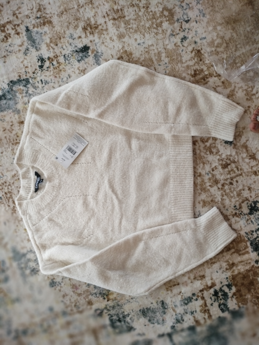 George Women's Crew Sweater - White XS/TP