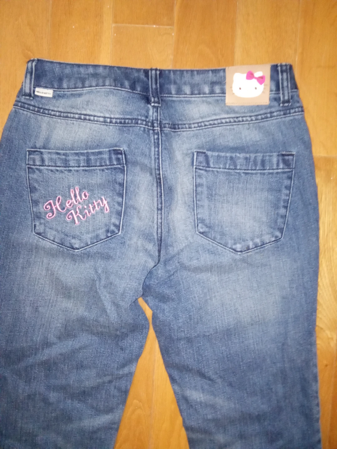 Hello Kitty Blue Denim Jeans Women's Size 2 - photo 3