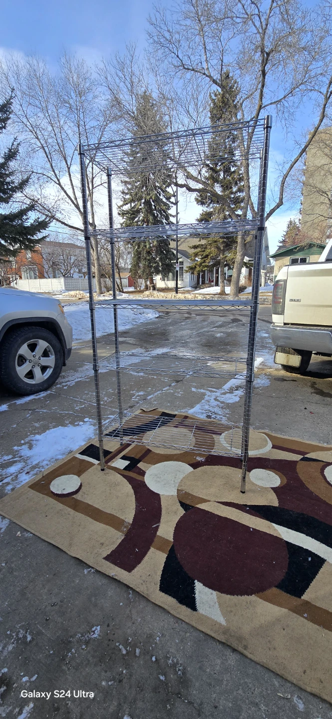 Chrome Wire Shelving Unit - photo 2