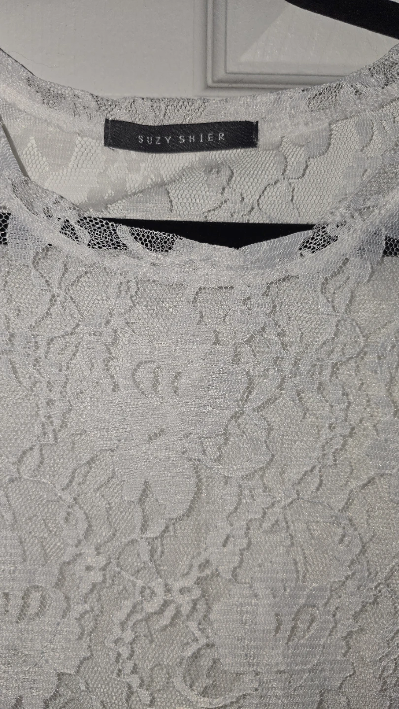Suzy Shier White Lace Dress - photo 2