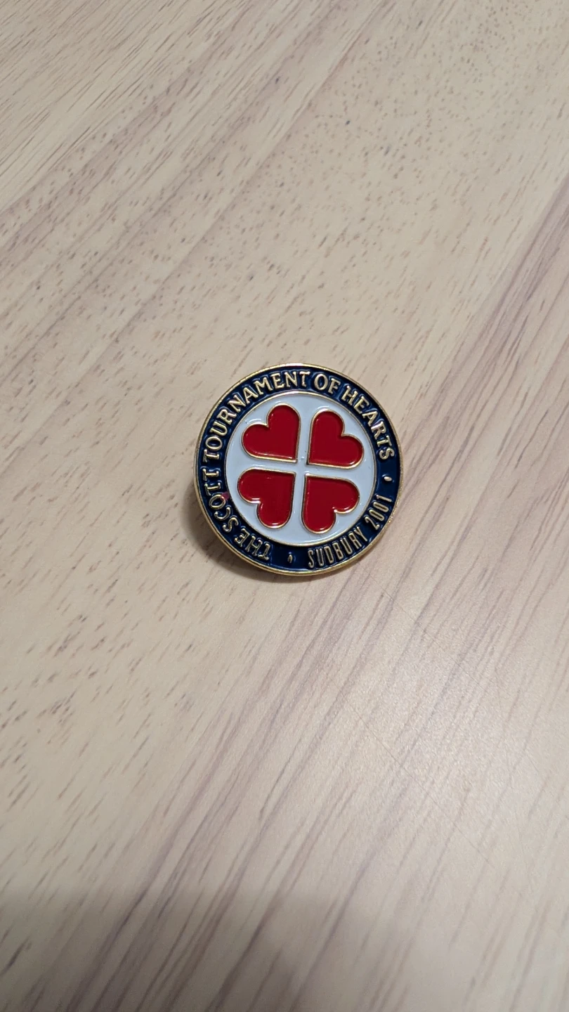 Brand New Sudbury 2001 Scott Tournament of Hearts Pin