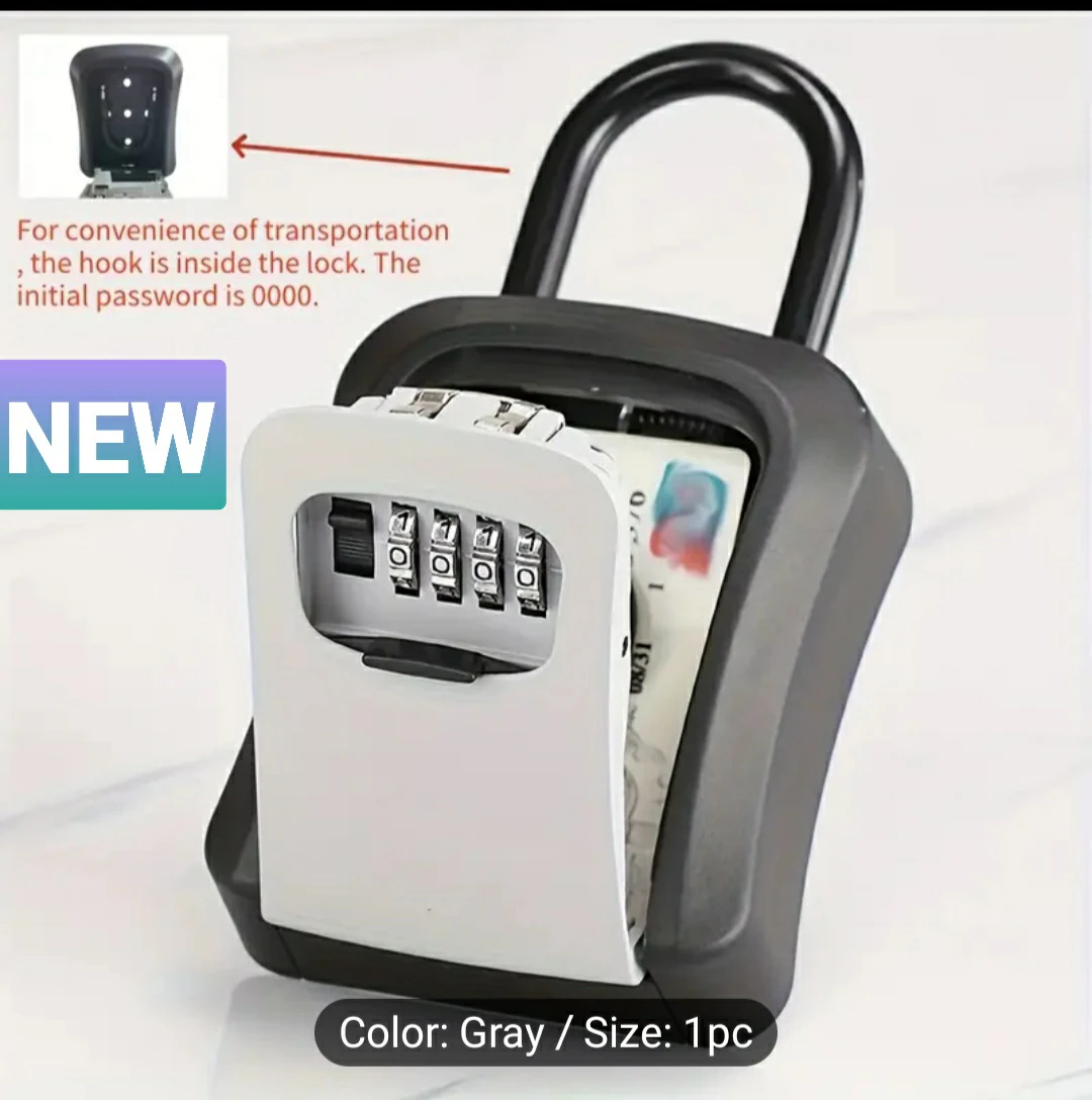 Combination Key Lock Box - Gray - photo 2