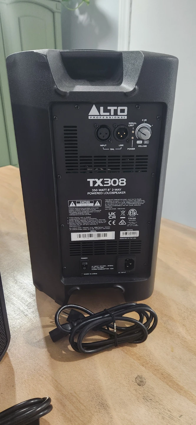 Alto TX308 350-Watt 8" 2-Way Powered PA Speaker - photo 2
