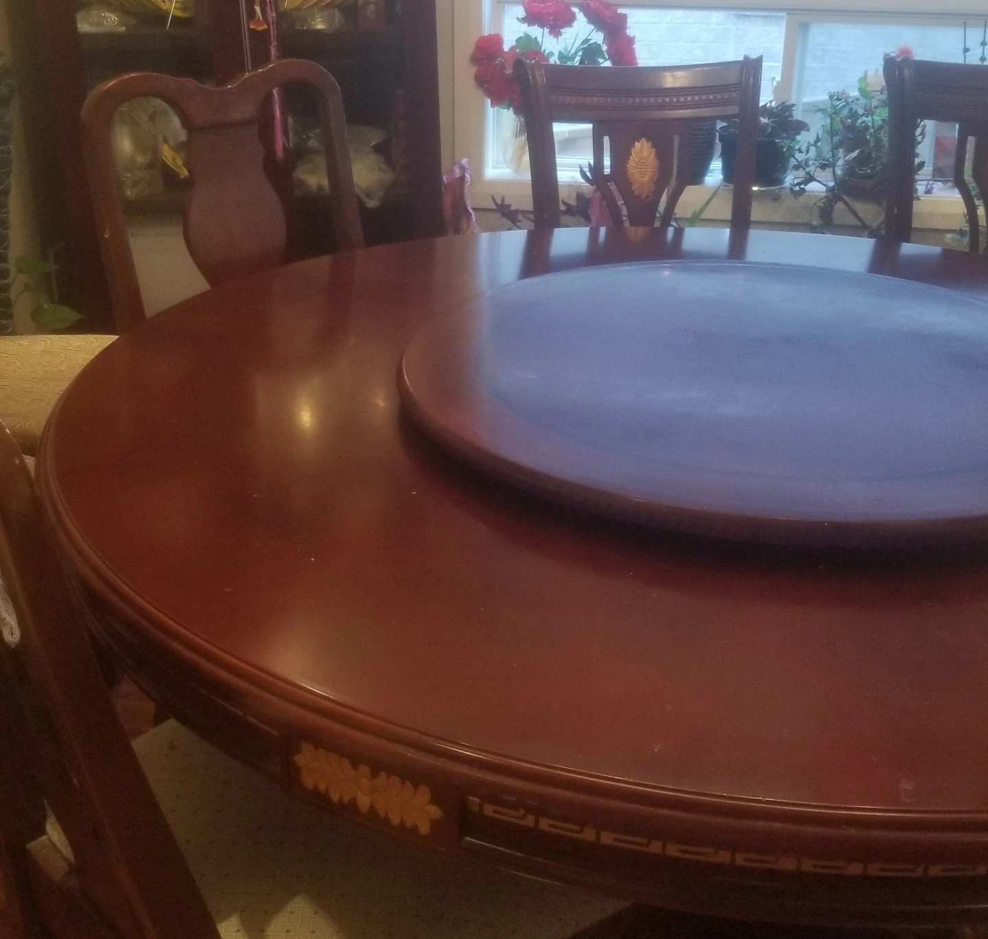 Round Dining Table with Lazy Susan - photo 3