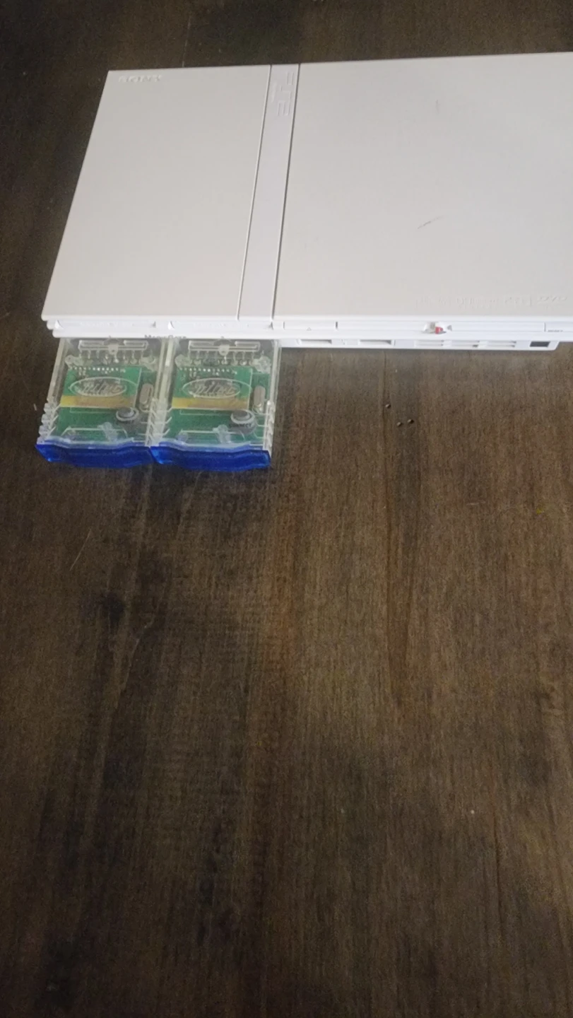 Playstation 2 White Slim With Games and Controllers