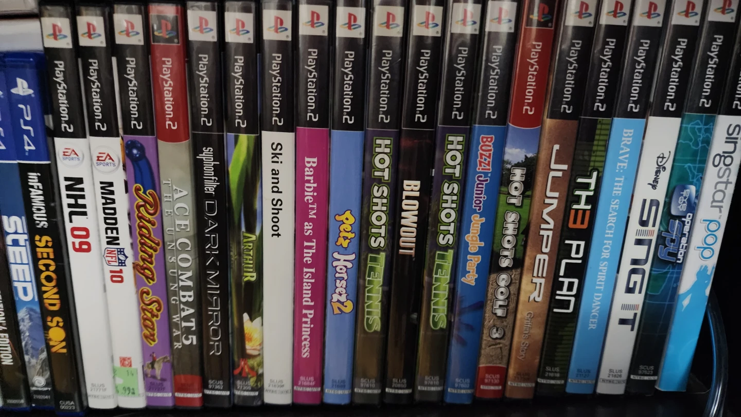 Playstation 2 White Slim With Games and Controllers - photo 4