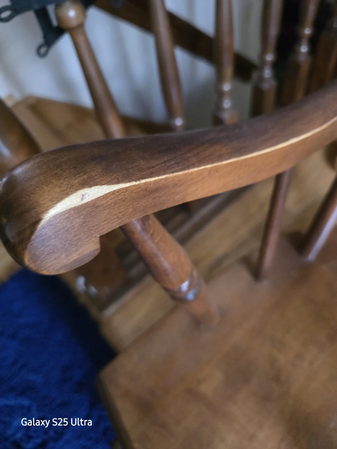 Vintage Wooden Rocking Chair - photo 2