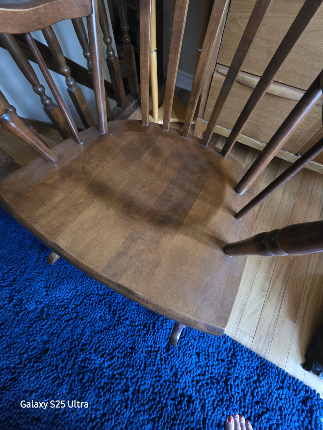 Vintage Wooden Rocking Chair - photo 3