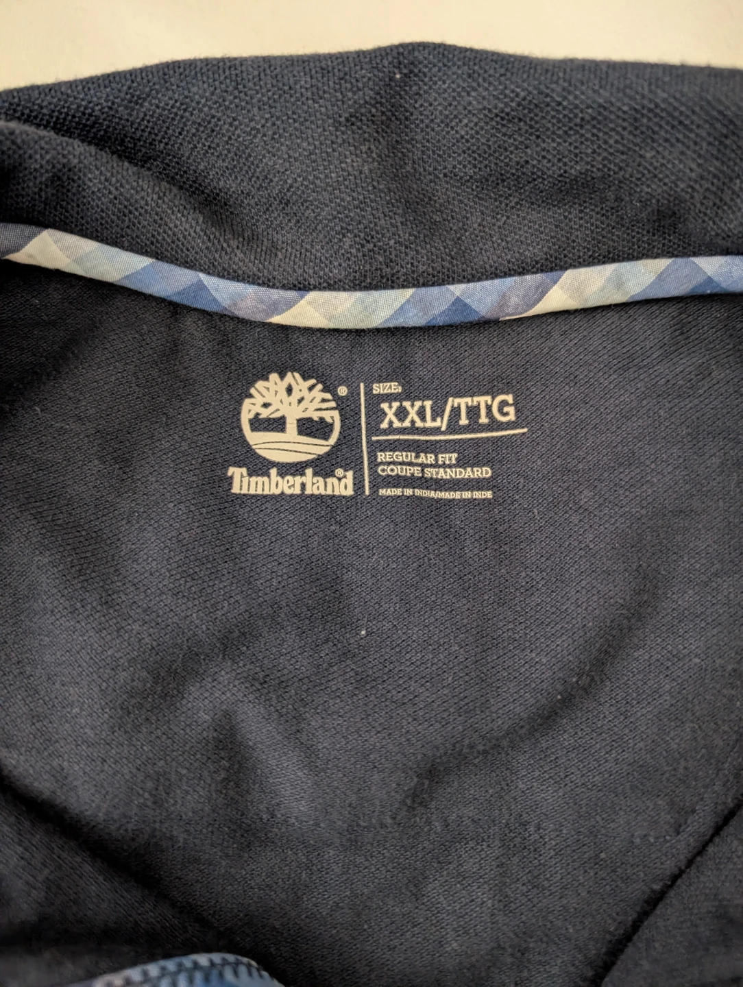 Timberland Men's Polo Shirt XXL Navy Blue Classic Casual T Shirt - photo 2