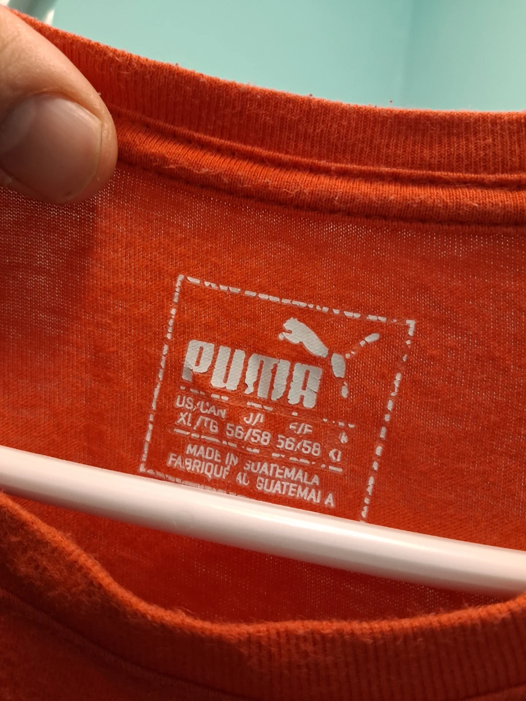Puma Orange T-Shirt with Large Cat Logo - XL - photo 3