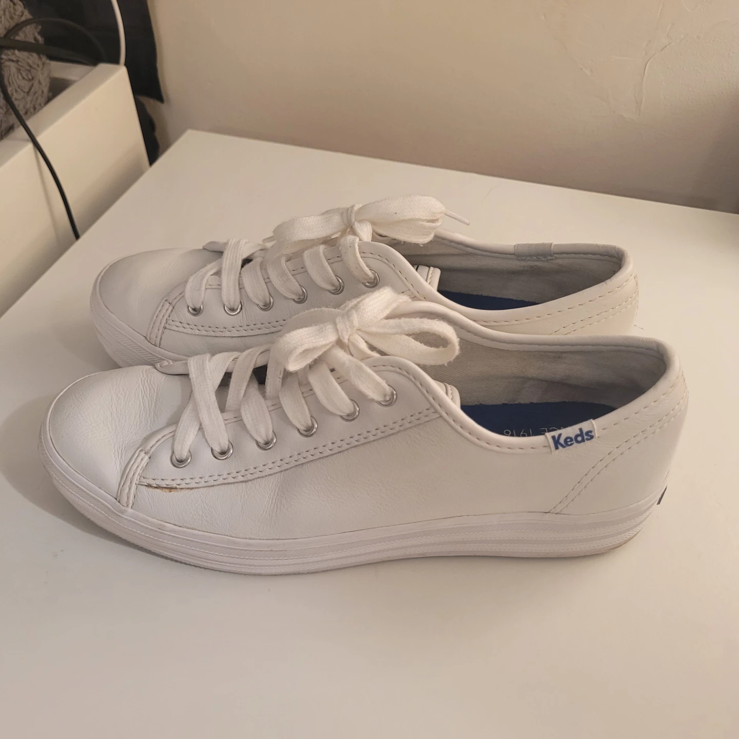 Keds White Leather Sneakers