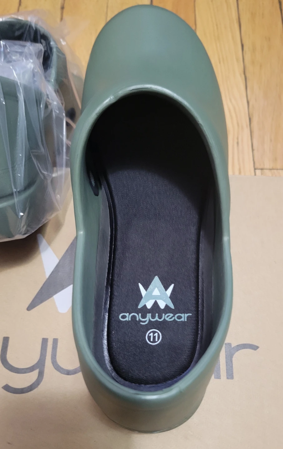Anywear Clogs Slip Resistant Size 11 Women Olive Green - photo 3