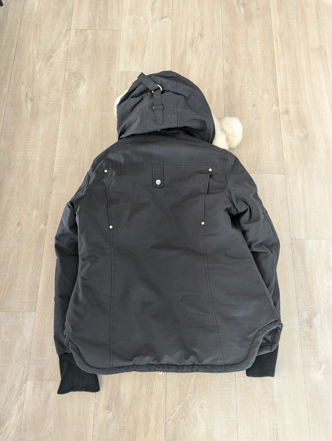 Moose Knuckles Stirling Bomber Jacket with Fur Hood - photo 2