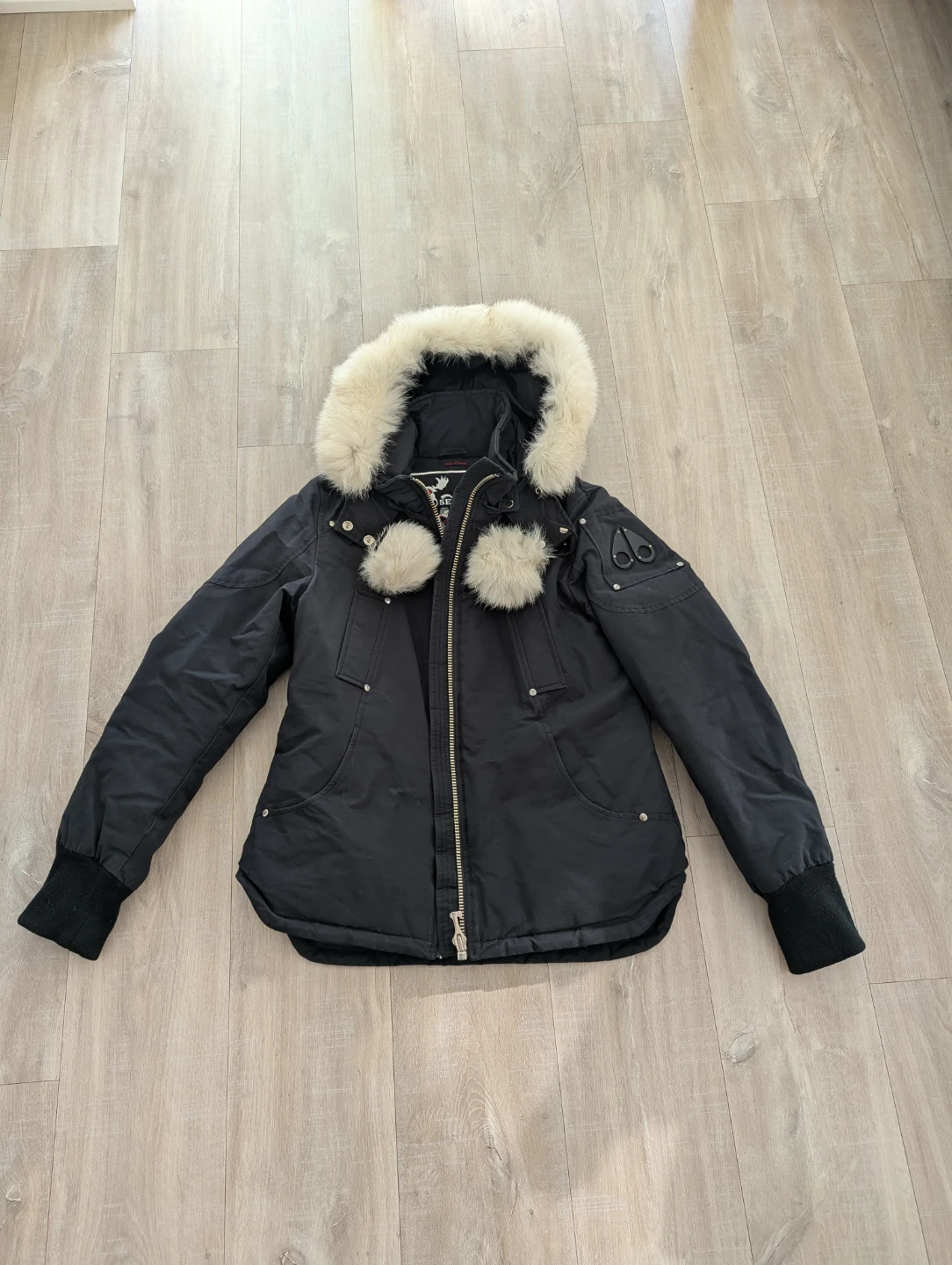Moose Knuckles Stirling Bomber Jacket with Fur Hood - photo 3