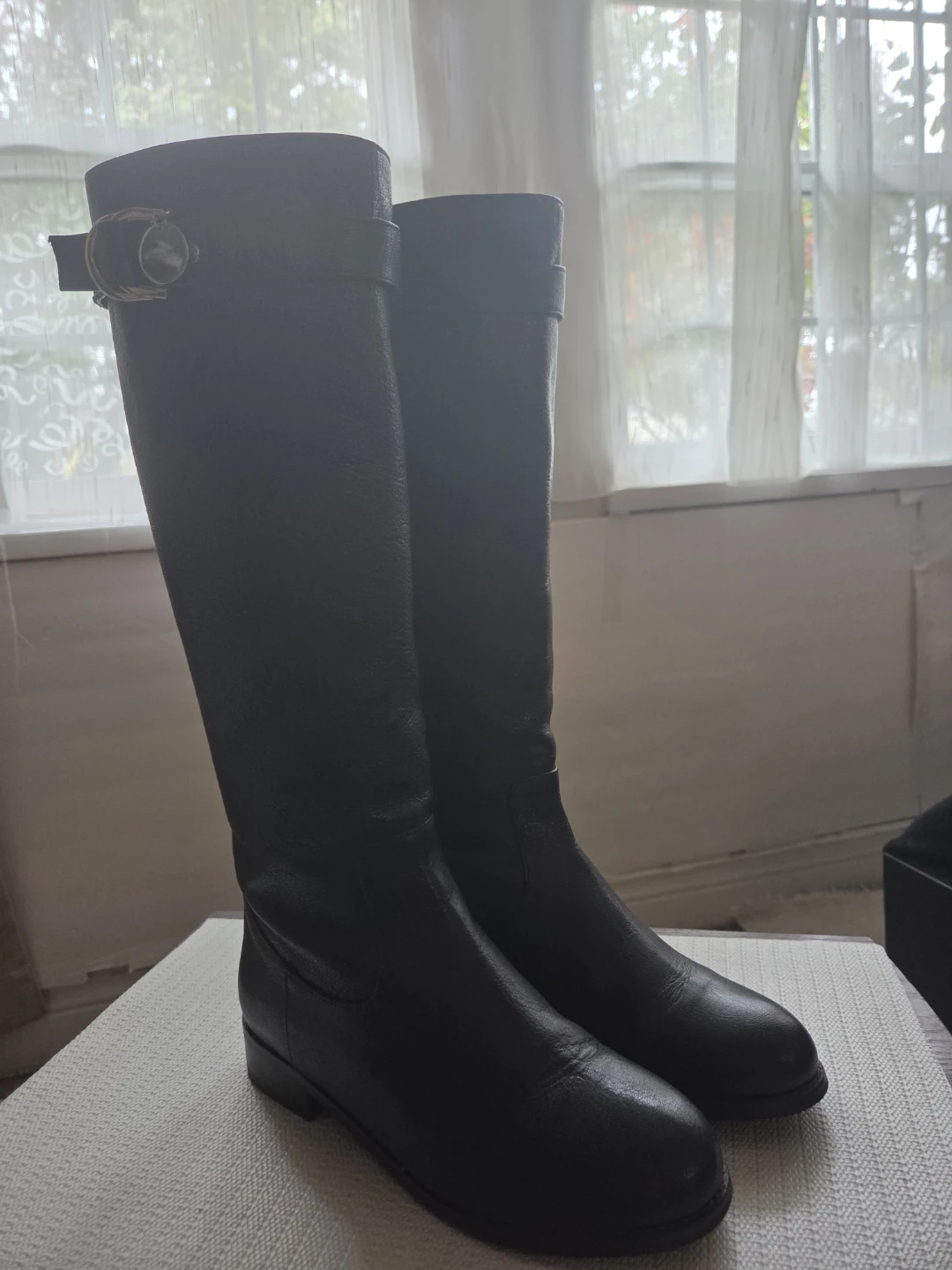Chic MISOPE Korean Designer Leather Boots with Gold Accent - photo 2