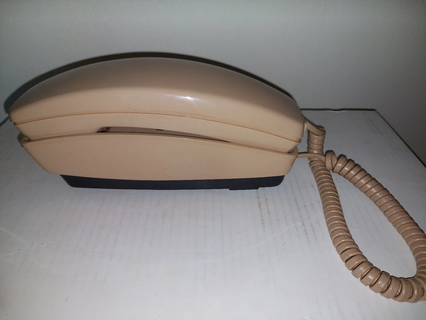 Retro Vintage Rotary Desk Phone - Beige