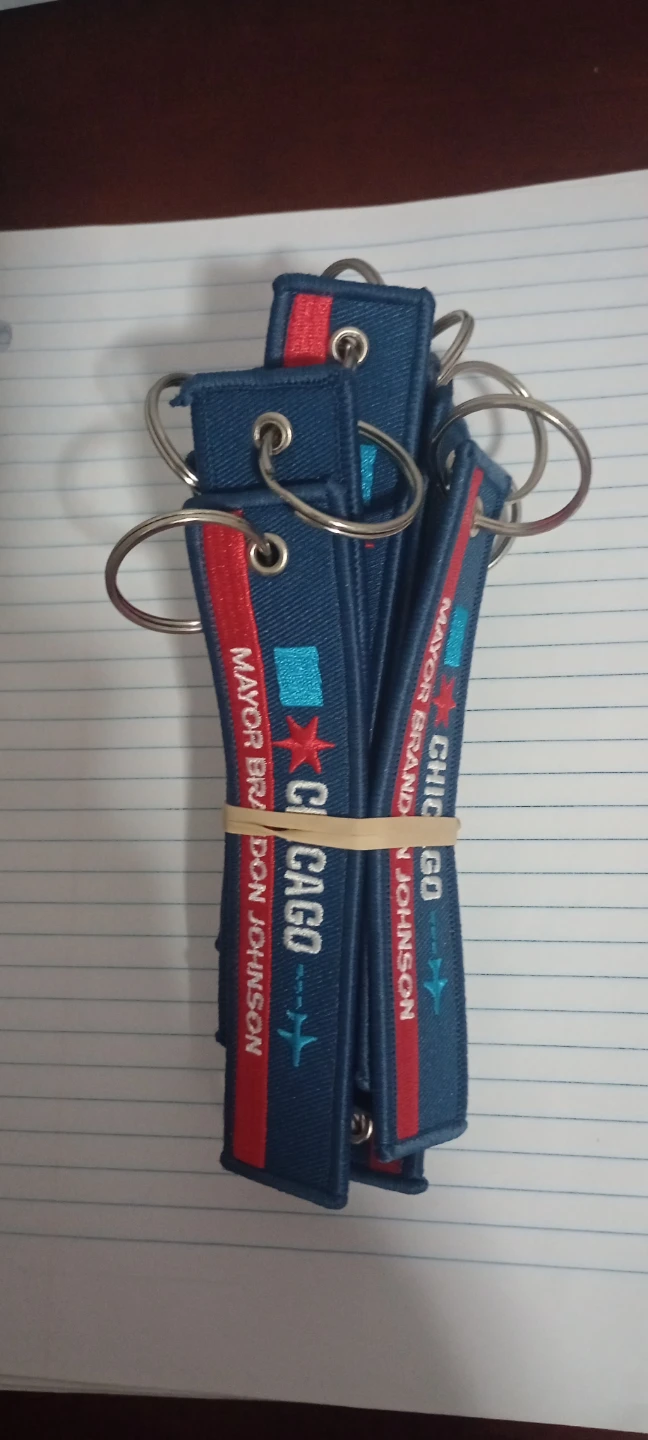 Chicago Mayor Brandon Johnson Keychain Fob - Lot of 13 - photo 3