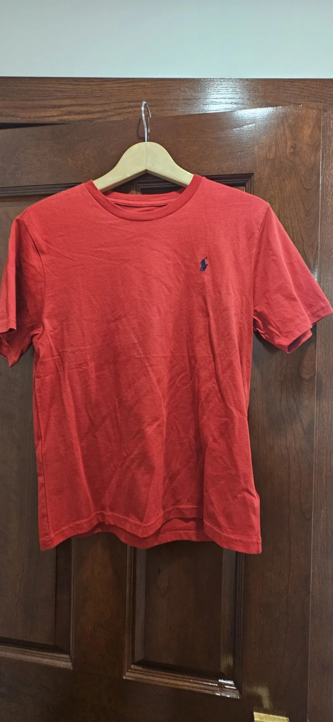 Polo Ralph Lauren Red T-Shirt - Size L (14-16)