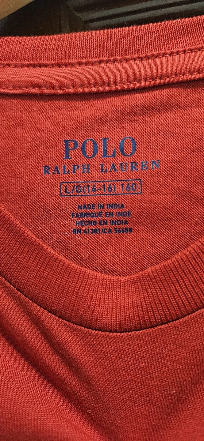 Polo Ralph Lauren Red T-Shirt - Size L (14-16) - photo 3