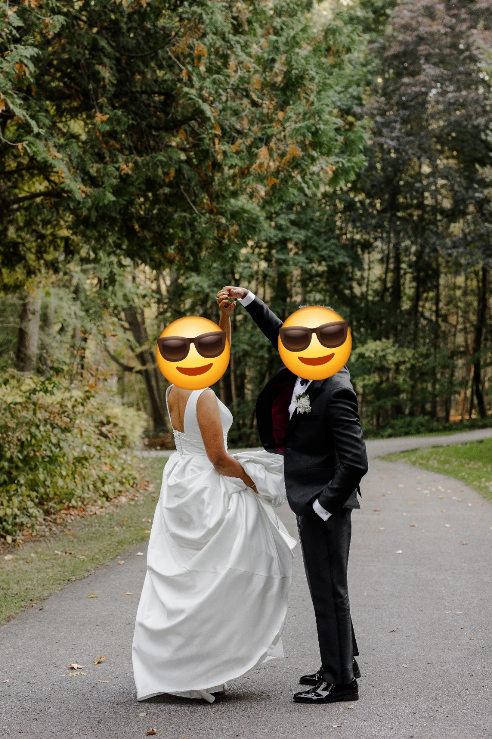 Satin Ball Gown Wedding Dress David's Bridal - photo 3