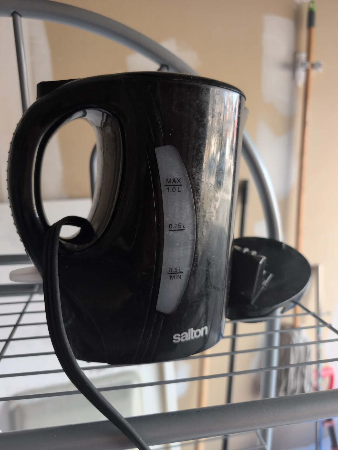 Salton Black Electric Kettle 1.0L