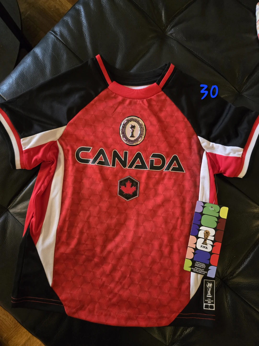 Canada FIFA Soccer Jersey Children Size M/M