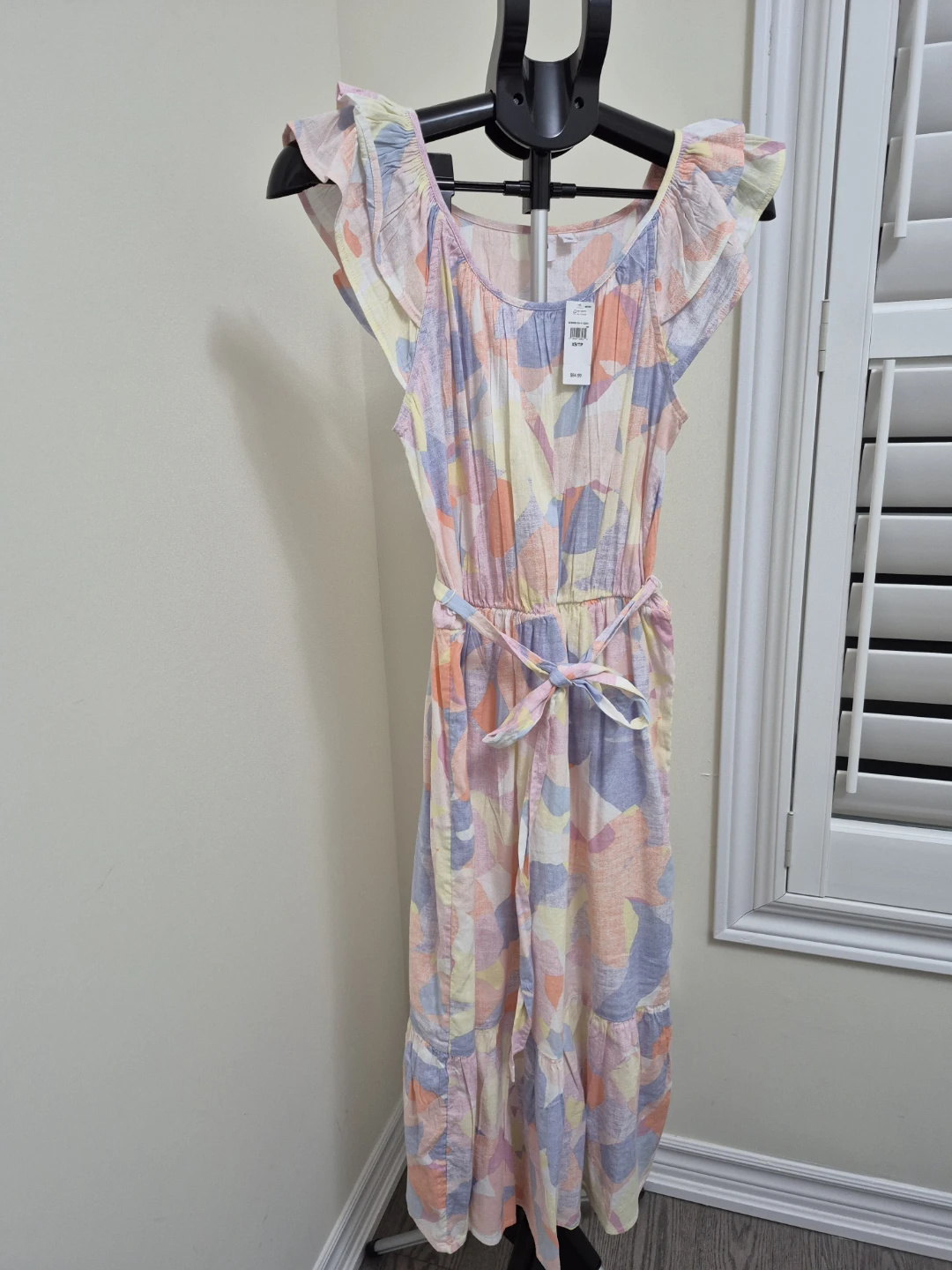 Gap Women's XS/TP Abstract Print Maxi Dress with Tie Waist - photo 2
