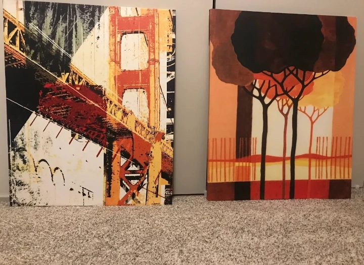 Abstract Wall Art Canvas Print 🥕