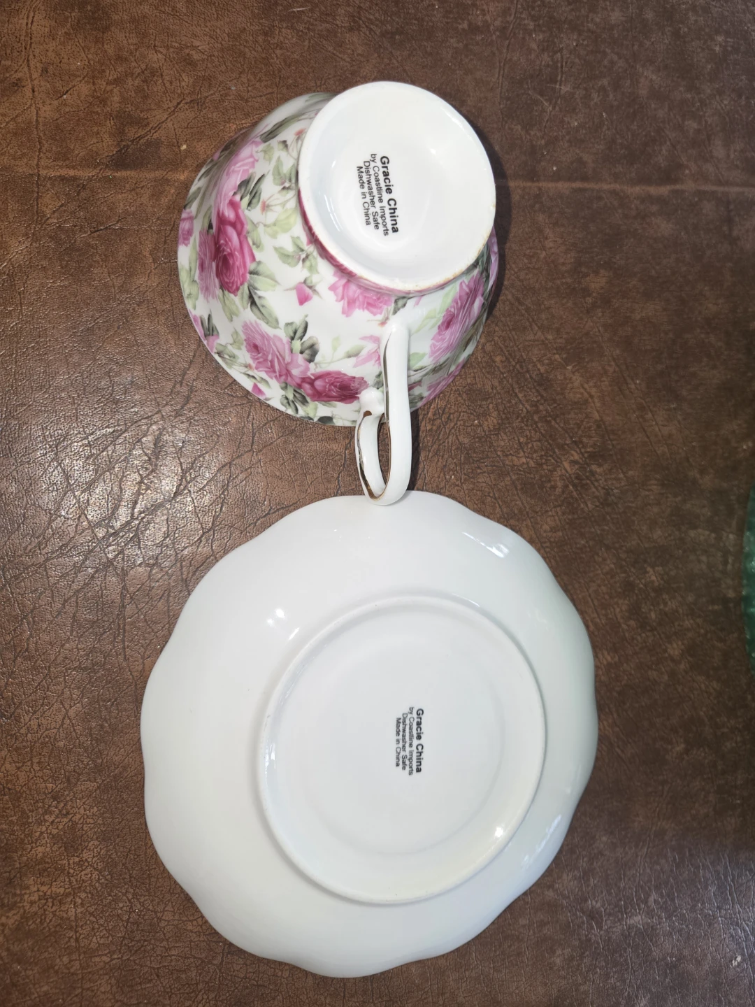 Gracie China Floral Teacup and Saucer Set - photo 2