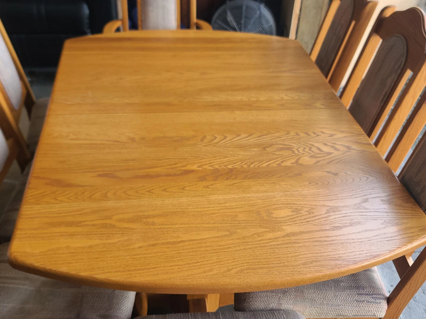 Wooden Pedestal Dining Table with 8 Chairs - photo 5