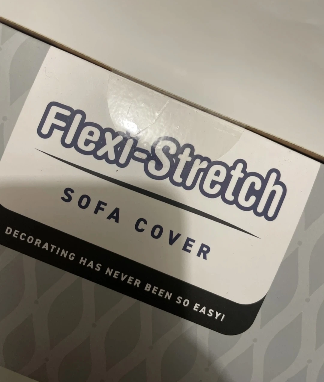 Flexi-Stretch Sofa Cover - 3 Seater Sectional Leaf Print