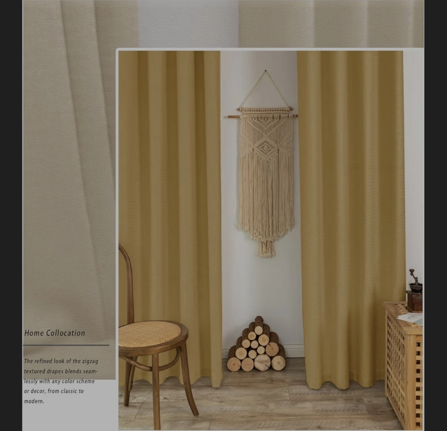 52" W x 84" L Curtains (2 Panels) - Mustard Yellow - photo 4