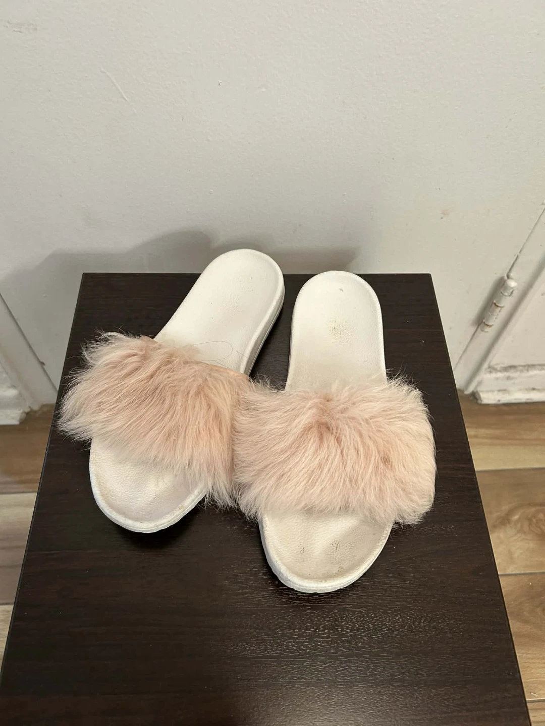Ugg Pink Fur Slides