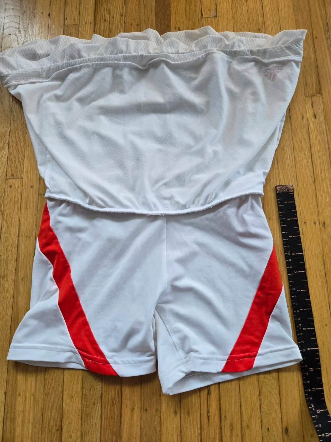 Adidas ClimaCool Tennis Skirt White Red - photo 5