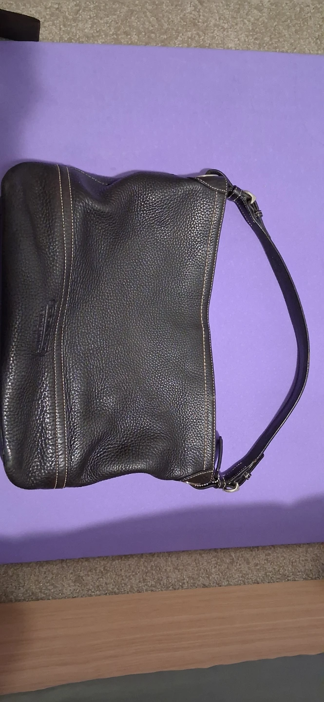 Coach Black Leather Hobo Purse