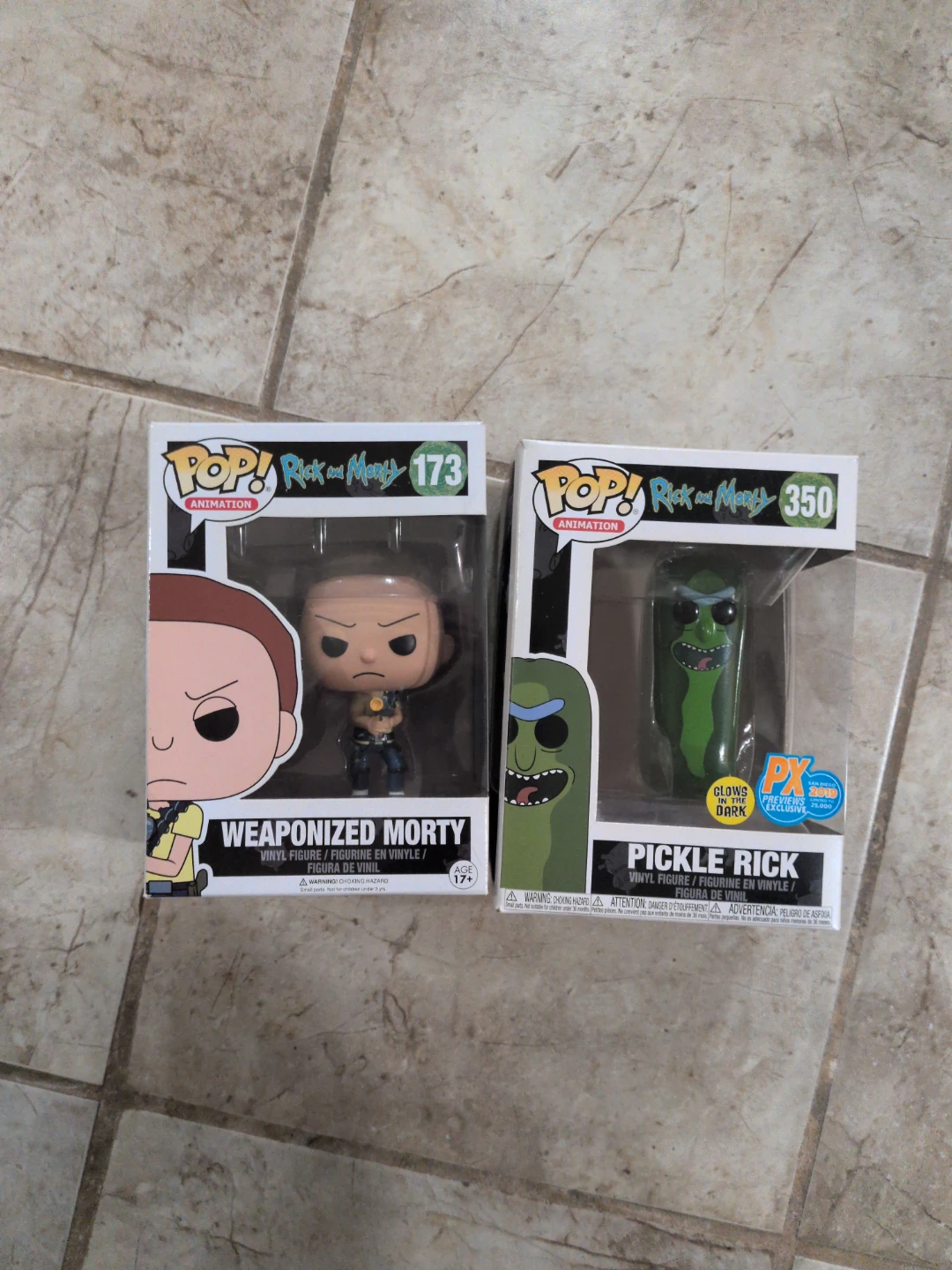 Funko Pop! Rick and Morty Weaponized Morty & Pickle Rick Figures