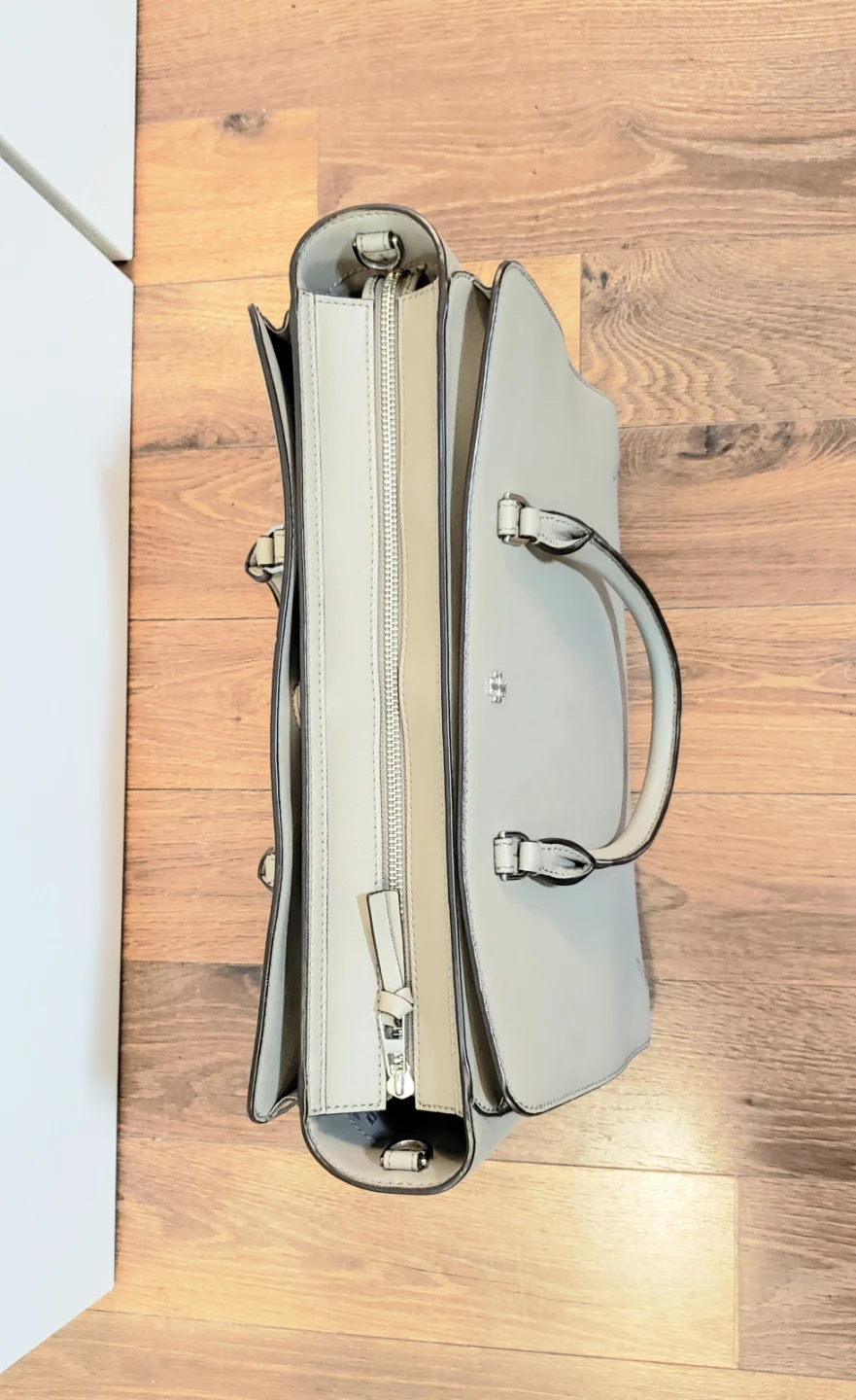 Tory Burch Grey Leather Tote Bag - photo 5